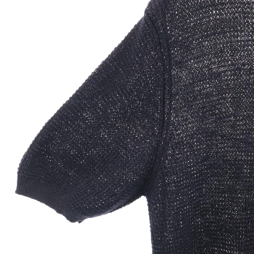 A day in the life UNITED ARROWS linen Short sleeve summer knit L Navy Men's Used