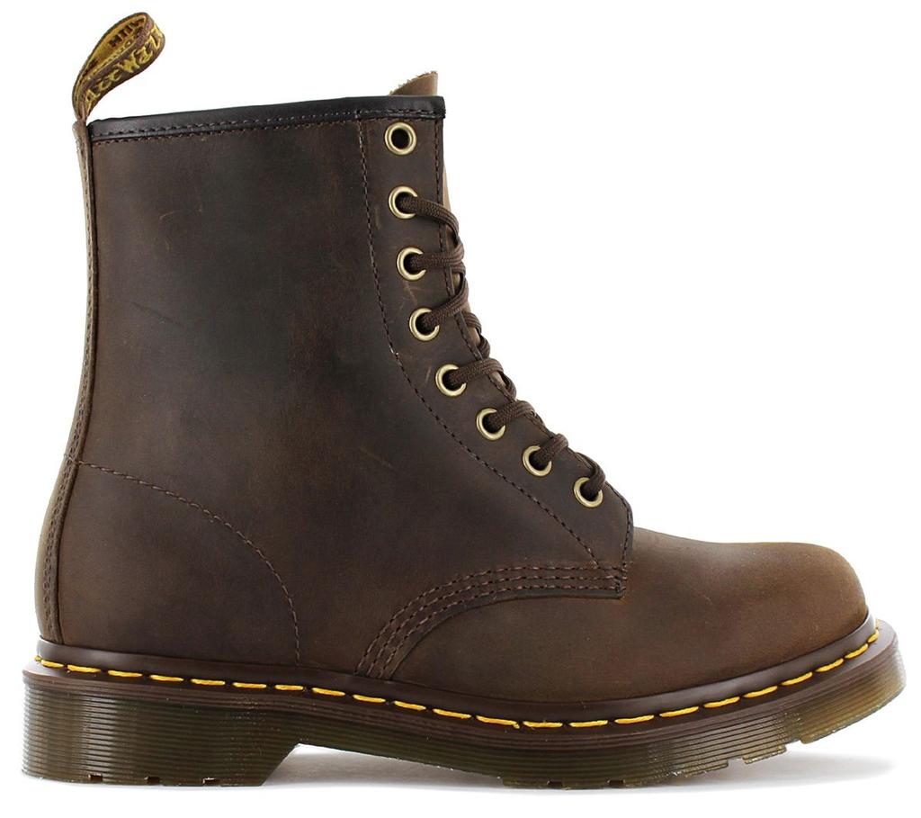 DR. DOC MARTENS 1460 CRAZY HORSE - Boots Leather Gaucho-Brown 11822203 ORIGINAL
