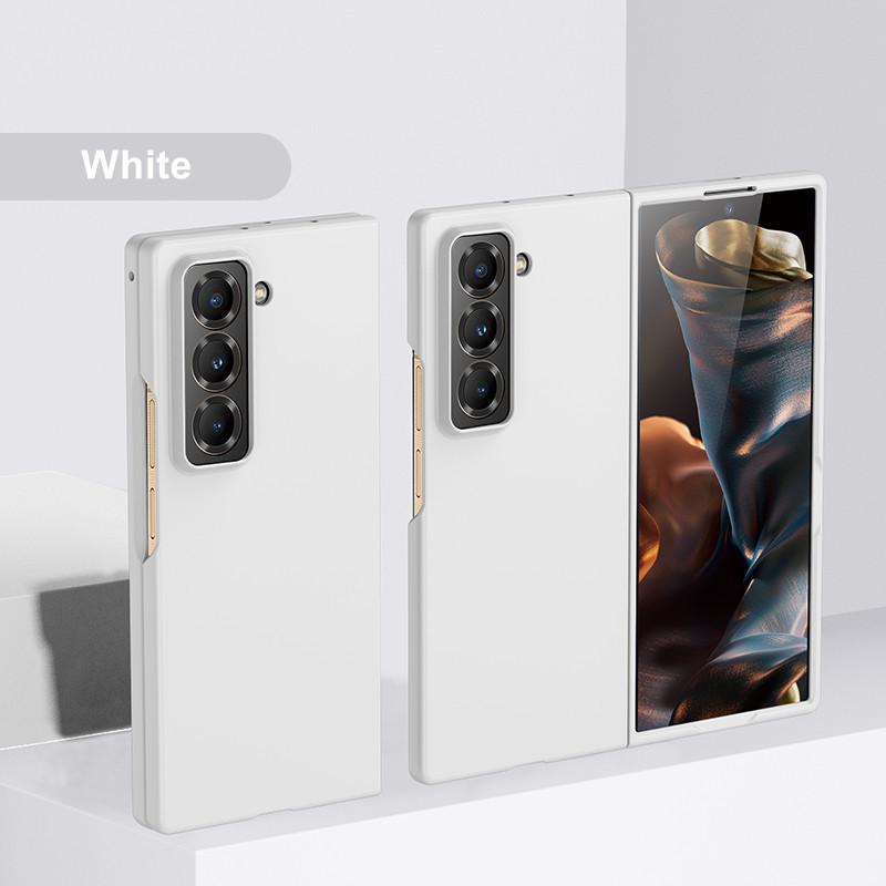 2 в 1 матовый однотонный пластиковый чехол для телефона Samsung Galaxy Z Fold SE Special 6 W25 ZFoldSE Fold6 с рамкой, защищающей от отпечатков пальцев