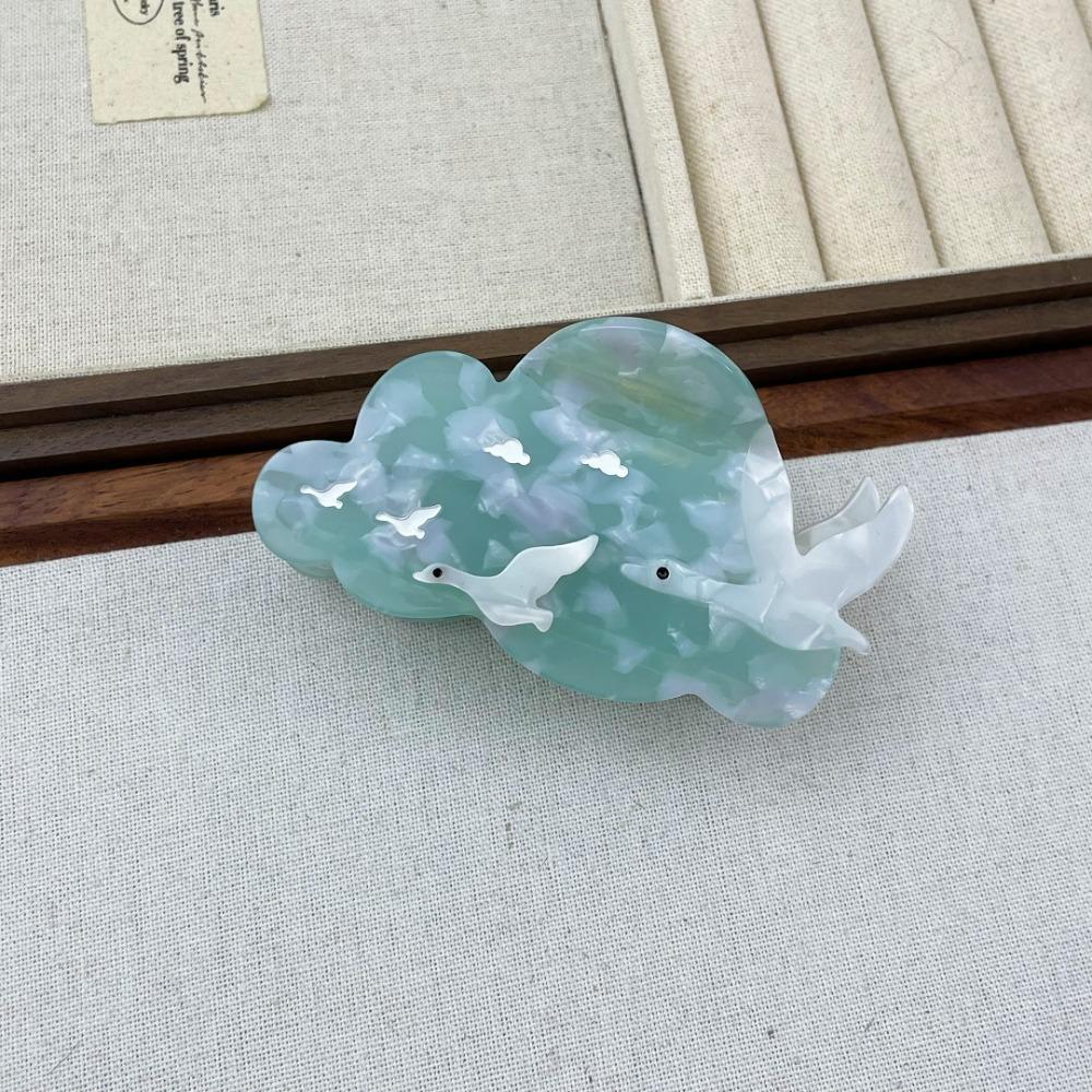 Rabbit Cartoon Animal Hair Clip Puppy Geometry Shark Clip Funny Bear Acetate Hair Claw Female