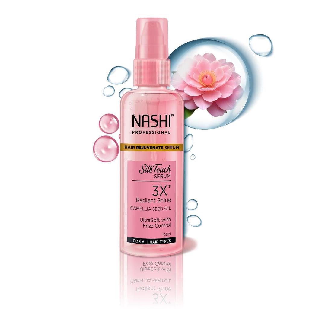 Nashi Professional Сыворотка для омоложения волос 100 мл с маслом семян камелии для гладких, шелковистых волос без пушистости