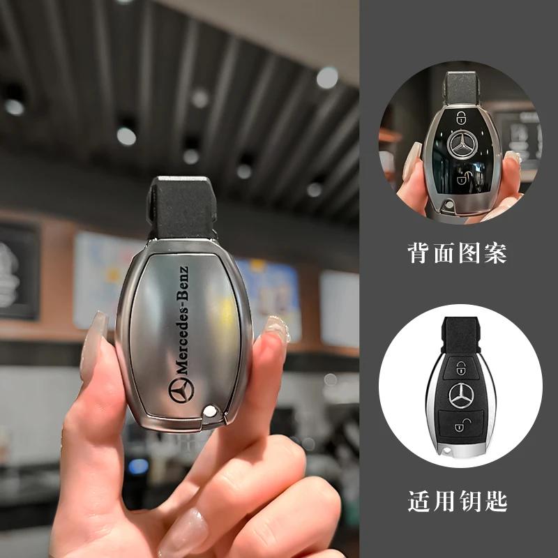 EBS4 Hot 2025 Car Remote Key Case Cover Shell Fob Auto Styling Accessories For Mercedes Benz A B C S Class AMG GLA CLA GLC W176 W221