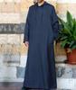 Men's Arabic Style Long Hooded Shirt Robe 2025