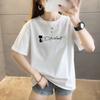 Summer Pure Cotton Casual Loose Student T Shirt Women's Y2k Tops Harajuku Funny Cartoon Print Short Sleeve T-shirts Women