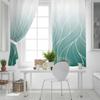 Turquoise Gradient Line Texture Blackout Curtains For Living Room Bedroom Window Treatment Blinds Drapes
