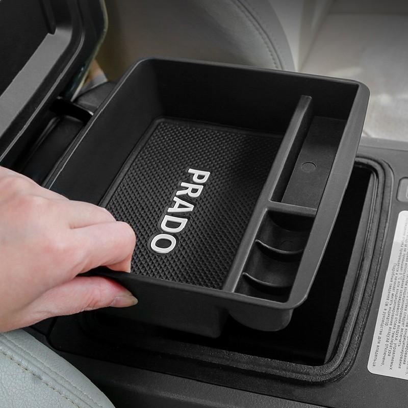 Для Toyota Land Cruiser Prado FJ120 FJ150 2002~2020 Автомобильный подлокотник Скрытый пластиковый органайзер Держатель Ящик для хранения Аксессуары для интерьера