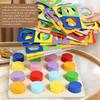 Color Recognition Matching Logic Game Educational Wooden Puzzle  Preschoolers or Toddlers