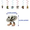 TungTung Sahur-Themed Birthday Party Banner, Balloons, Backdrop, Cake Topper, and Twister Decoration Set