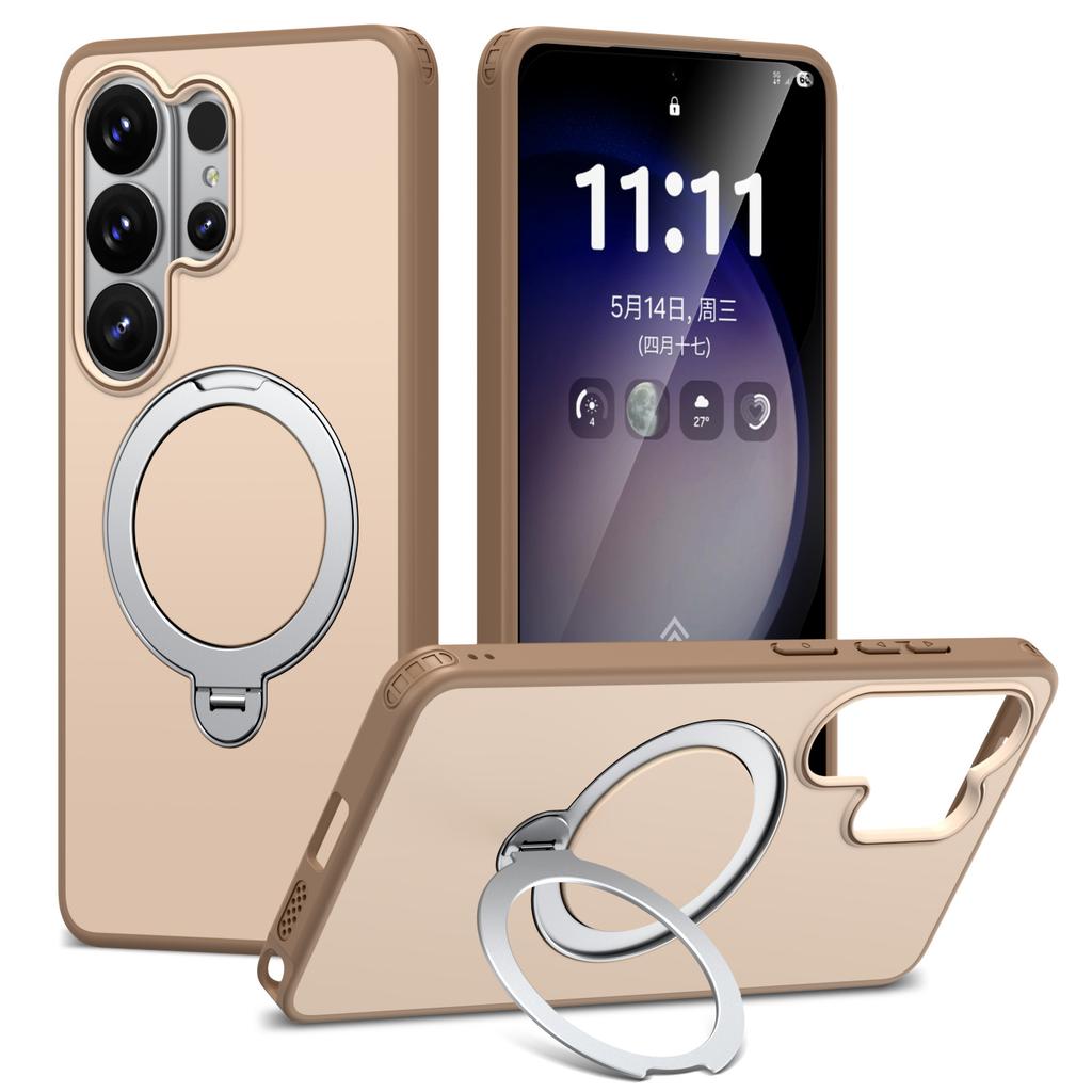 Совместимый с чехлом для телефона Samsung S26 Ultra Tiancai с поворотной магнитной подставкой, противоударный чехол для S25 Ultra, S24 Ultra