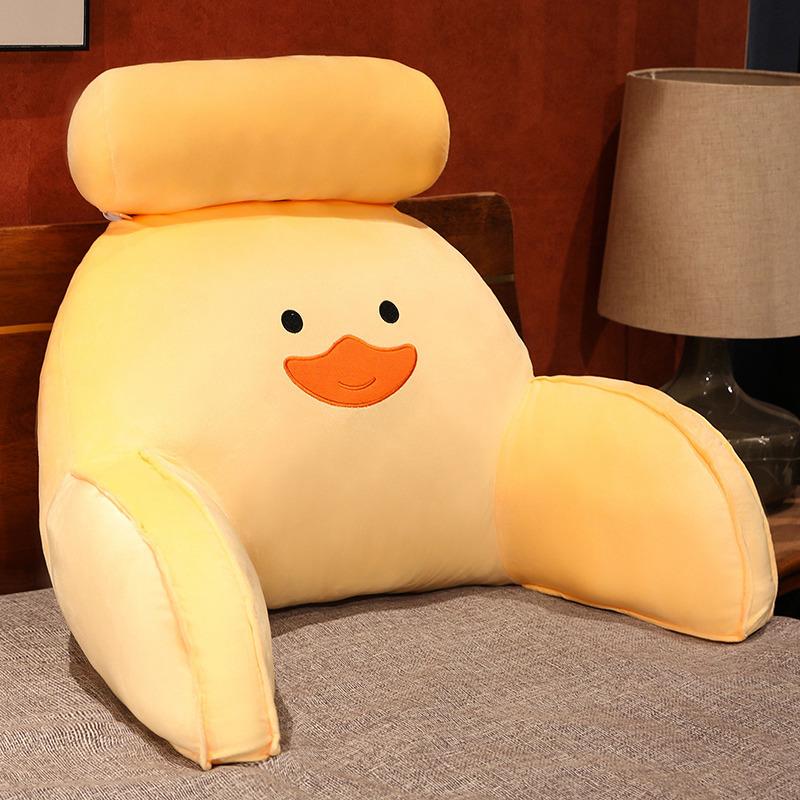 Cartoon Duck Waist Rest Girl Bedside Pillow Cushion Office Seat Waist Cushion Rag Doll Birthday Gift