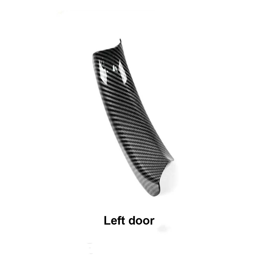 Для BMW X3 X4 F25 F26 2010 2011 2012 2013 2014 2015 2016 Панель внутренней ручки двери автомобиля Крышка-накладка из АБС-пластика с текстурой карбона/Черная/Бежевая