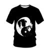 Boys Naruto Zombie Animation T-shirt Naruto Turtle Children's Fashion Cosplay T-shirt Big Snake Pill Print Summer MEN T-Shirt