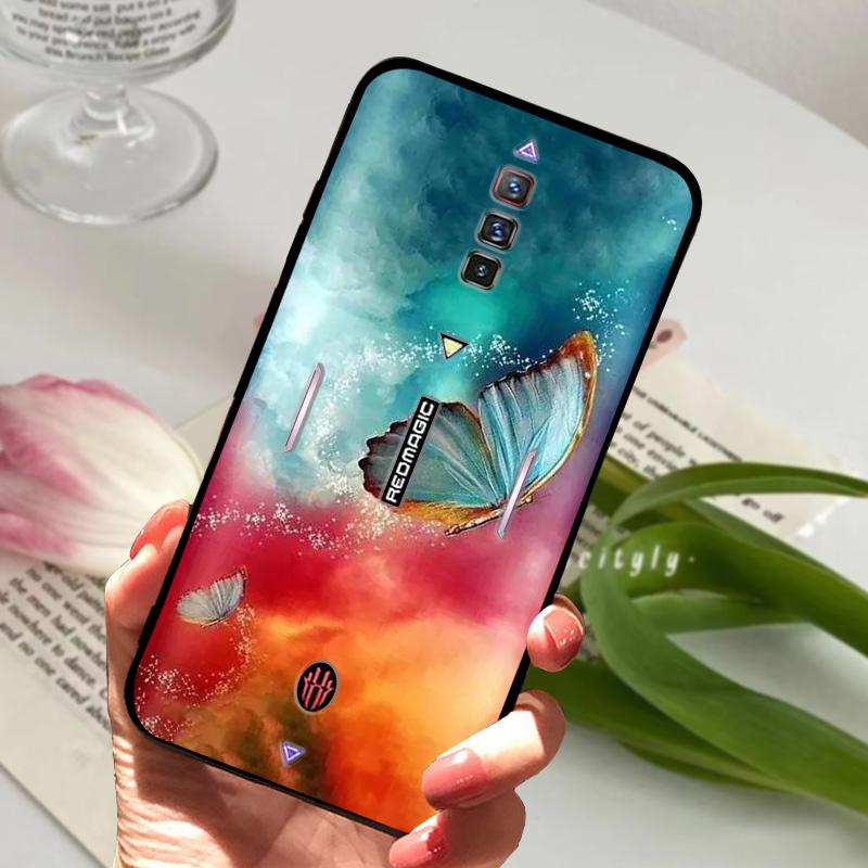 Чехол для ZTE Nubia Red Magic 6 Ударопрочный Мягкий ТПУ Силиконовый Чехол для Телефона Для ZTE Nubia Red Magic 6S Pro Capa Мультяшный RedMagic 6