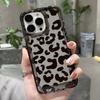 Прозрачный чехол для iPhone 17 Air 16 15 14 13 12 11 Pro Max Funda Черный леопардовый принт для iPhone 16 15 17 Силиконовый прозрачный чехол