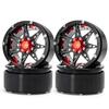 Inch Internal Beadlock Ring Wheel Tire Inner Internal Beadlock Wheels Hub RC Car Wraith 90018 RC Crawler 24 and 4 2.2 No. (Red Black, Pieces)