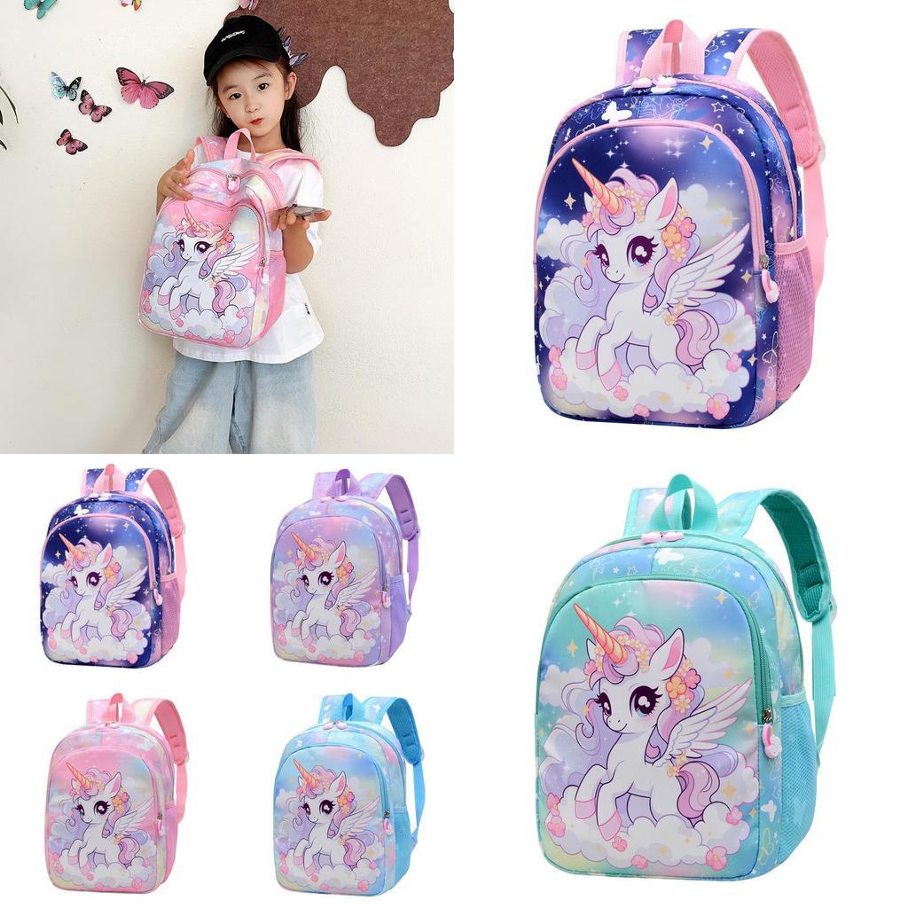 Школьный рюкзак для детей с дизайном единорога, с противоударной подкладкой и эргономичными лямками для малышей