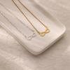 Niche Design Simple Collarbone Chain Female Infinity Symbol Individual Cold Wind Geometric Necklace Transshipment Word Pendant