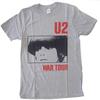 Серая новая унисекс футболка U2 War Tour