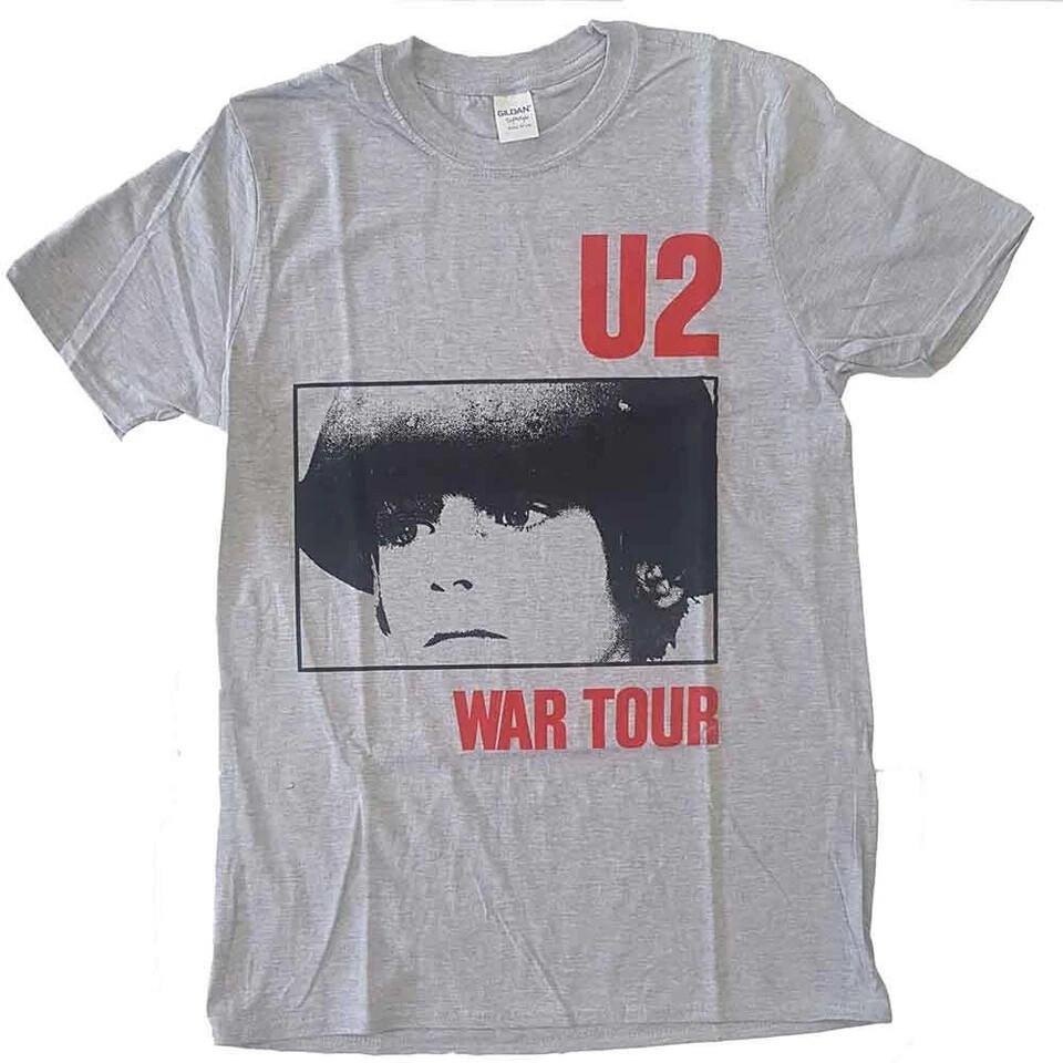 U2 War Tour T-Shirt Grey New