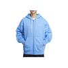 Nike Solo Swoosh Модная Универсальная Толстовка с Капюшоном на Молнии Флисовая с Длинным Рукавом Мужская Куртка Толстовка Университетский Синий Белый DR0403-412