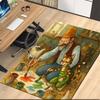 Pettson and Findus Printed Carpet, for Office Chair Living Room Bedroom Kitchen Room Decor Gifts.