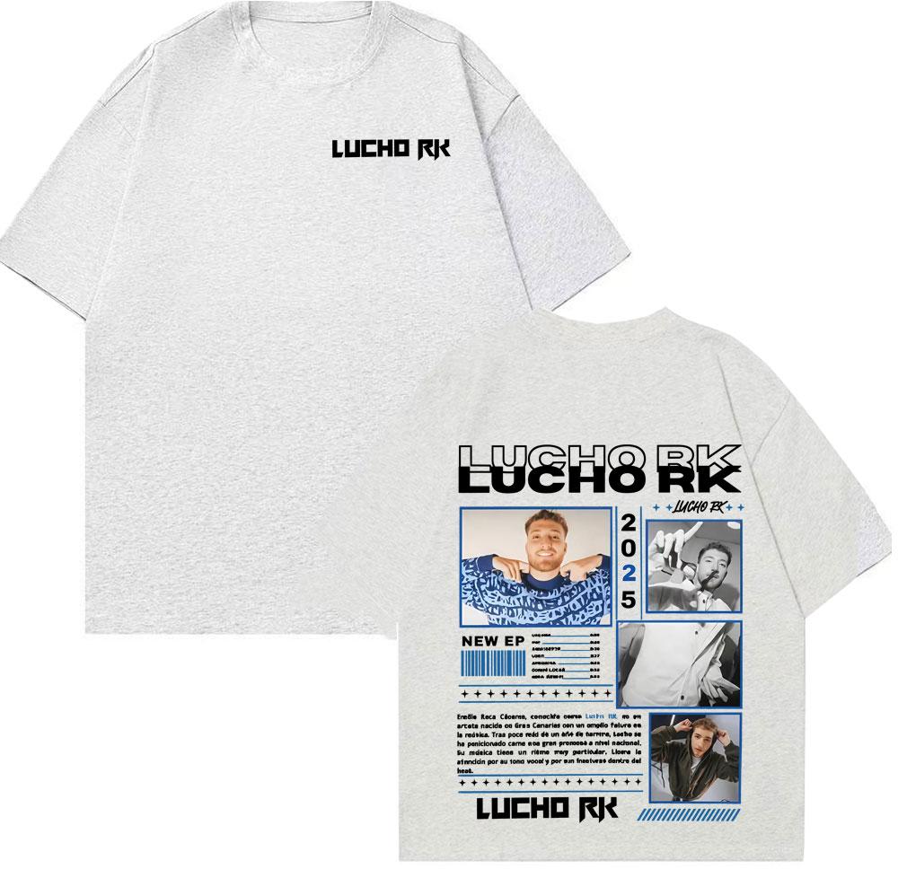 Rapper Lucho Rk Album Tour 2025 Graphic T Shirts Unisex Women Vintage Gothic Short Sleeve Tshirt Fashion Casual Oversized T Shirt