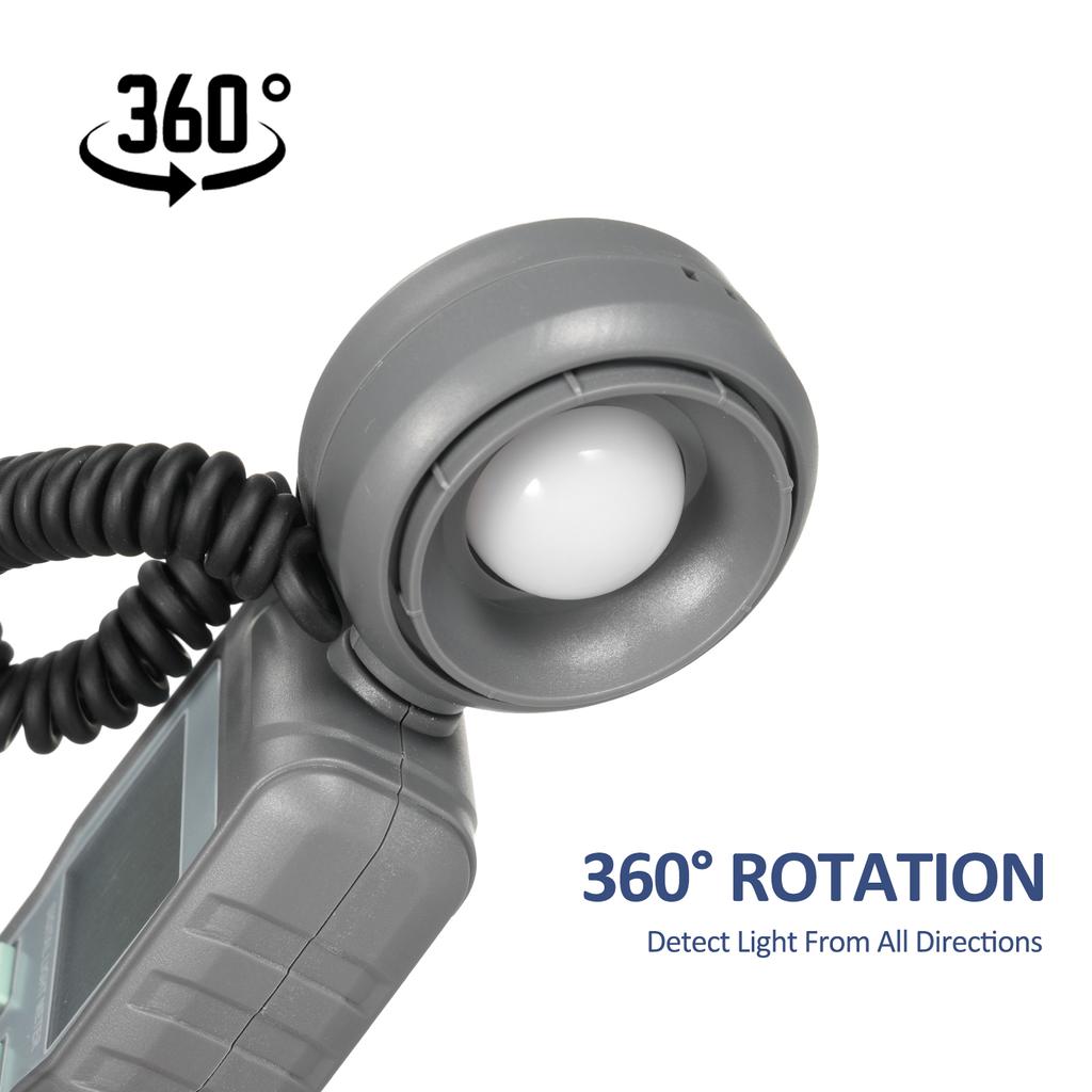 Люксметр Цифровой измеритель освещенности Ручной прибор для измерения температуры окружающей среды, диапазон вверх