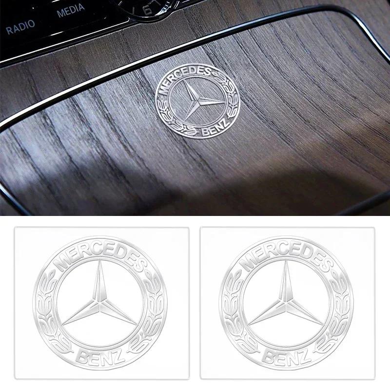 Автомобильная наклейка Горячая 2026 Новая Для Benz 1 шт. Металлическая Автостайлинг Значок автомобиля Наклейка Для Mercedes Benz W212 W213 W205 AMG W177 V177 W247 W