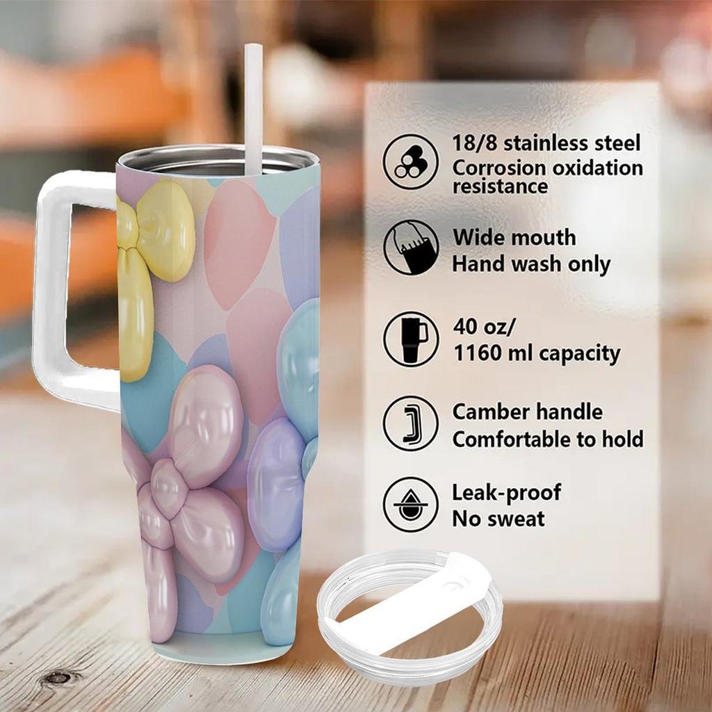 Drop Shipping 40oz Double Wall Blank Sublimation Mug Heat Press Tumbler for Sports Game Fan Custom Gift Stock