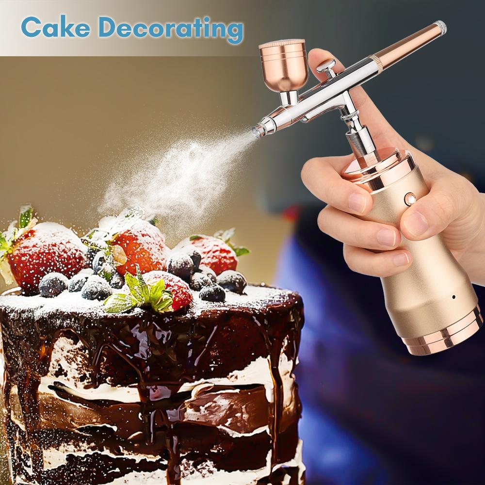 Портативный комплект аэрографа с компрессором Ручная беспроводная аэрограф-ручка DualAction 3 уровня