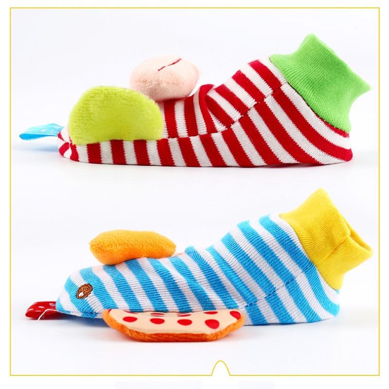 Детский костюм-носок на запястье Игрушки для раннего развития Детские игрушки Спутник просвещения для роста младенцев Погремушка на запястье с изображением животных из мультфильмов