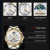 JINSHIDUN New Business and Leisure Men's Watch Tourbillon Waterproof Luminous Multifunctional Mechanical Watch Men's Watch