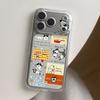 Забавный милый прозрачный мягкий чехол для телефона с кошкой для iPhone 17 16 15 14 13 12 11 Pro Max 7 8 Plus Air Mini 16E ProMax
