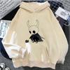 Men's Autumn and Winter Hollow Knight Style Long-sleeved Hoodie, Korean Y2k Aesthetic Cartoon Pattern Streetwear Top