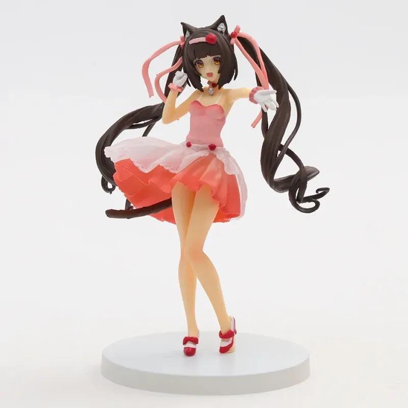 Nekopara Chocola Vanilla Коктейльное платье Ver Рисунок Модель из ПВХ Коллекция Подарочное украшение Статуэтка