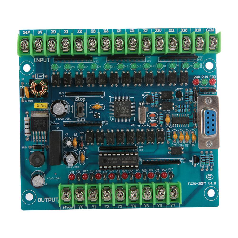 Industrial Programmable Control Board FX2N 20MT 12 Input 8 Output 24V 0.5A