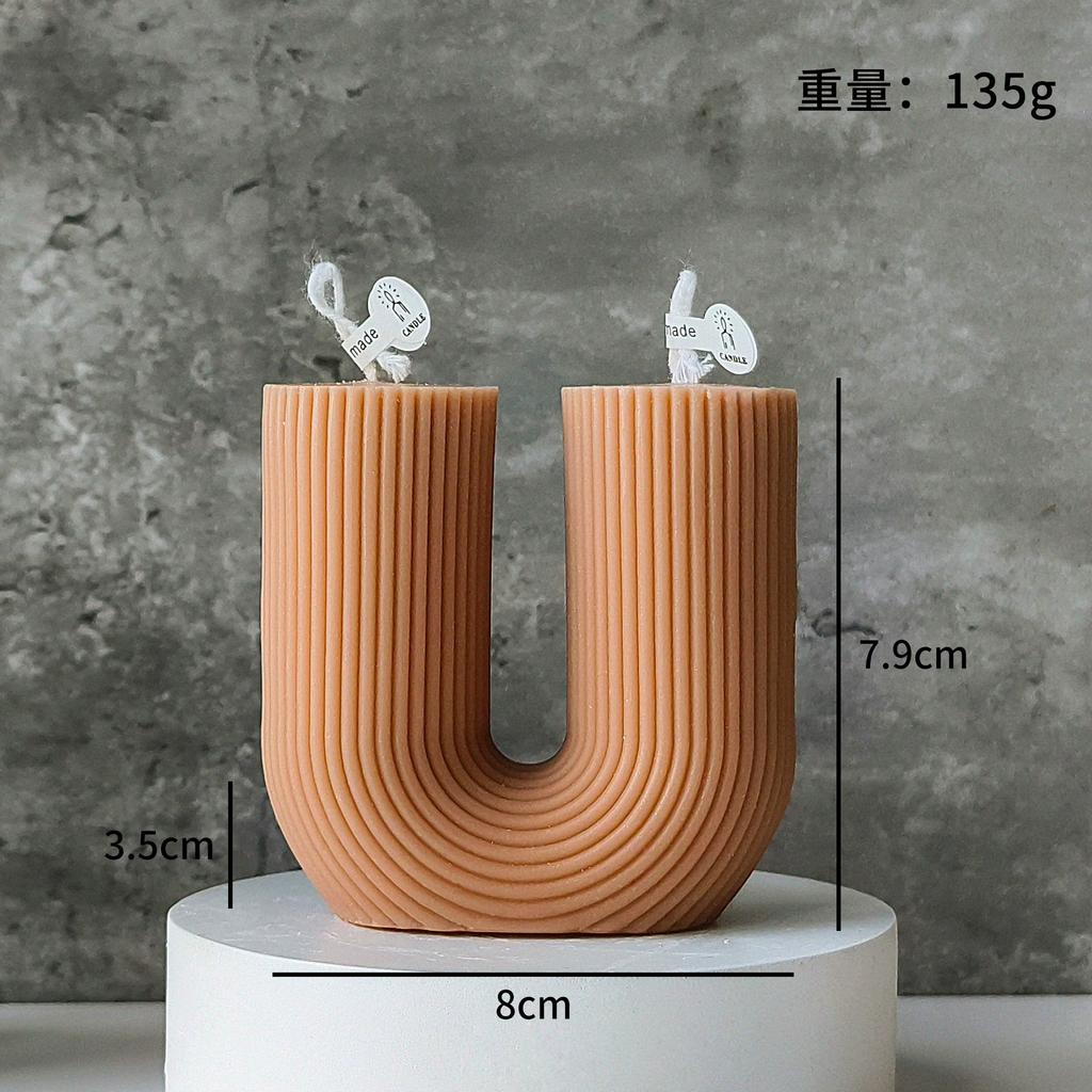 1Pc Nordic Column Aromatherapy Scented Candle - Handmade Natural Soy Wax, Long-Lasting Fragrance for Home Decor & Perfect Gift