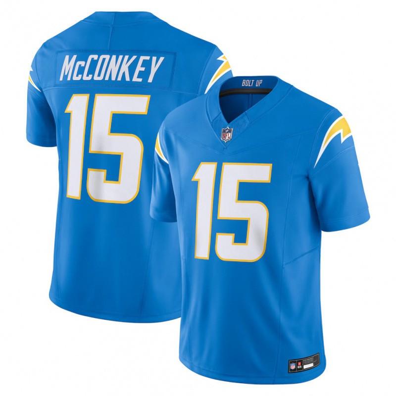 Los Angeles Chargers 15 Ladd McConkey Football Jersey Mens Sports Game Uniform