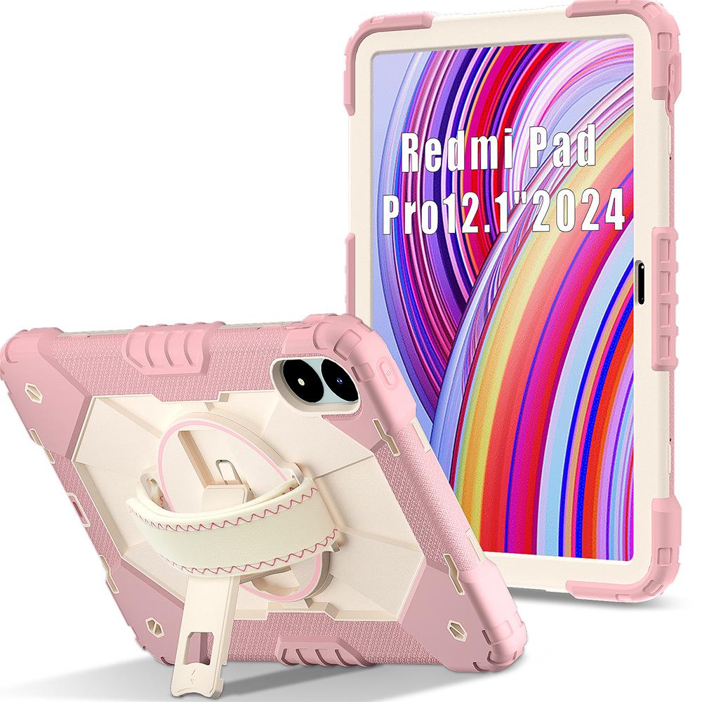 Совместимо с Redmi Pro 12,1 дюйма, Redmi SE 8,7 и Redmi Pad 2: Чехол для планшета с ремешком для руки и подставкой.