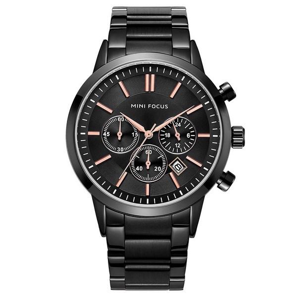Mini Focus Men's Metal Band Watch MF0188G01,Korean Popular Watches