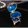 Zinc Alloy Enamel Jewelry Box Hinged Lid Hinged Jewelry Box Egg Trinket Box  Jewelry Storage