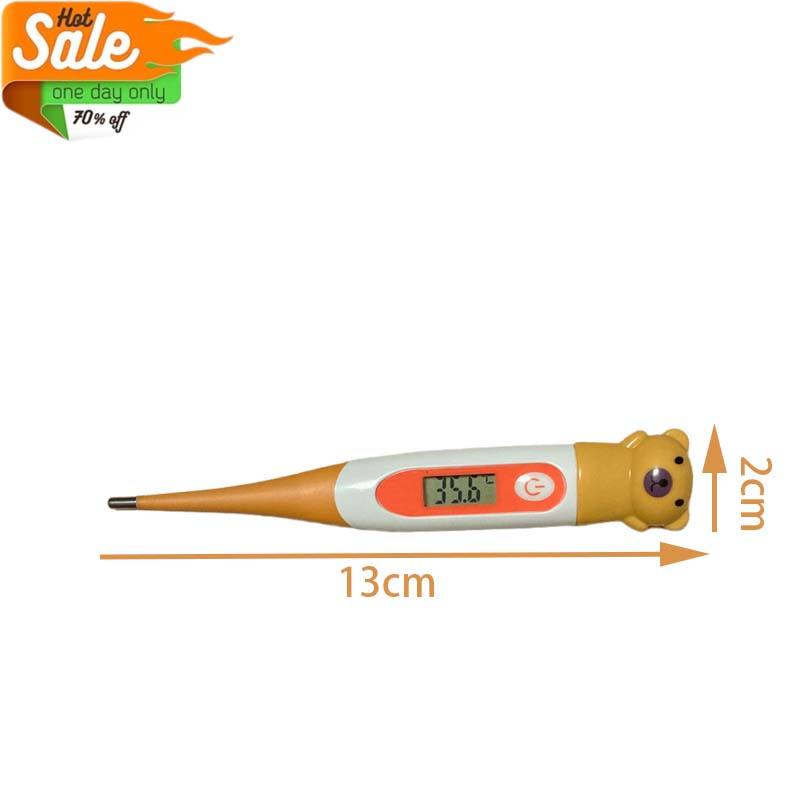 1 шт. Водонепроницаемый базальный термометр цифровой фиберный оральный подмышечный или ректальный электронный ЖК-дисплей мягкий термометр бытовой