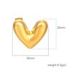 Серьги Love из нержавеющей стали с полостью Niche Design High Sense 18K женские ювелирные серьги