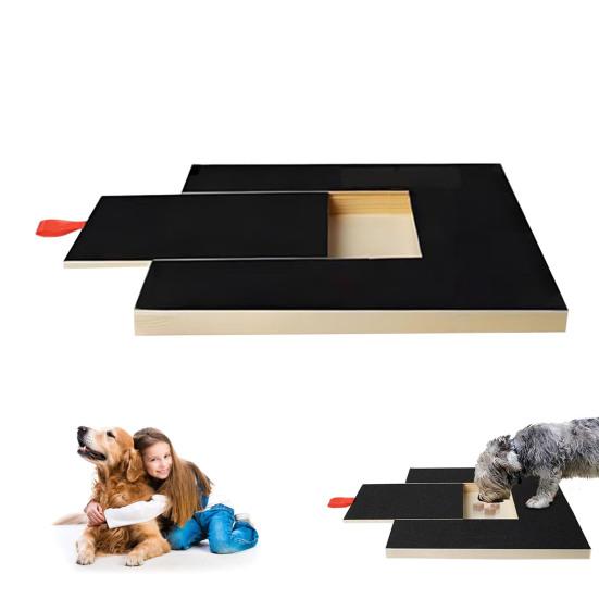 Когтеточка для собачьих когтей с коробкой для лакомств, деревянная доска для собачьих ногтей, коробка для закусок, шлифовальная машина для собачьих лап, самостоятельная доска-когтеточка для маленьких и средних собак