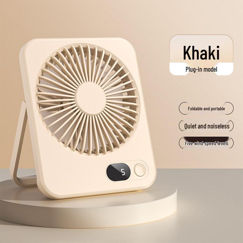 Ultra Quiet USB Rechargeable Mini Desk Fan for Office, Dorm, or Bedroom