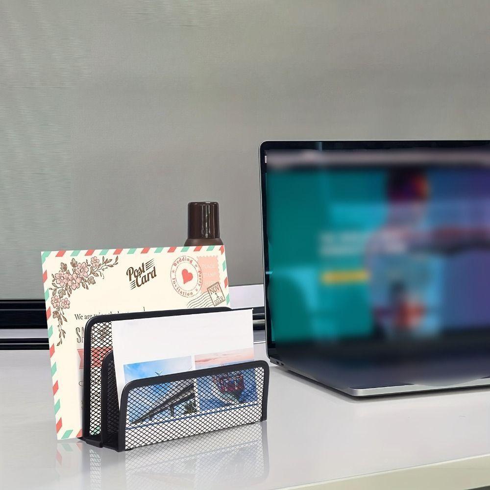 Three-layer Desk Office File Holder Multifunctional Business Document Tray Business Card File