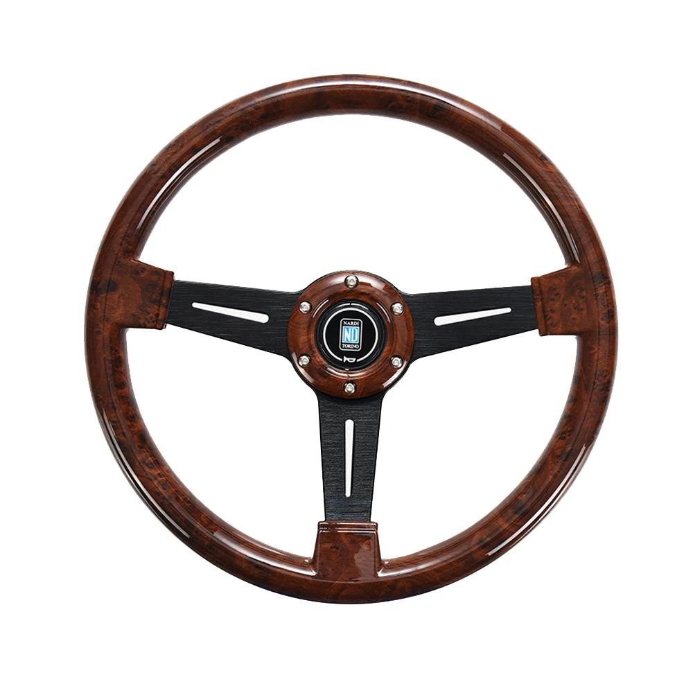 Рулевое колесо Nardi 14 дюймов под дерево, гоночное, 350 мм, ND Retro, Deep Corn, для дрифта, спортивное, с логотипом, универсальное