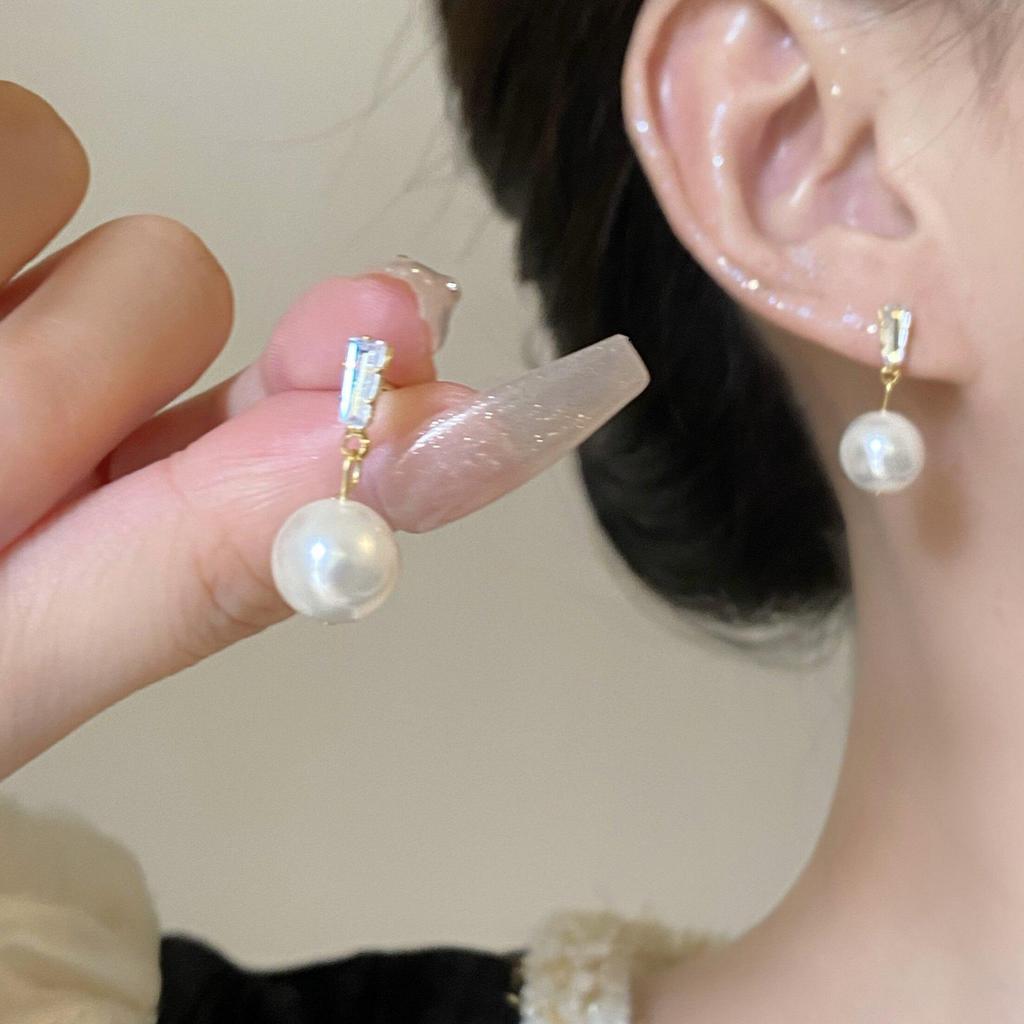Серьги-цветы из серебра S925 пробы с жемчугом для женщин - роскошь, модный корейский стиль