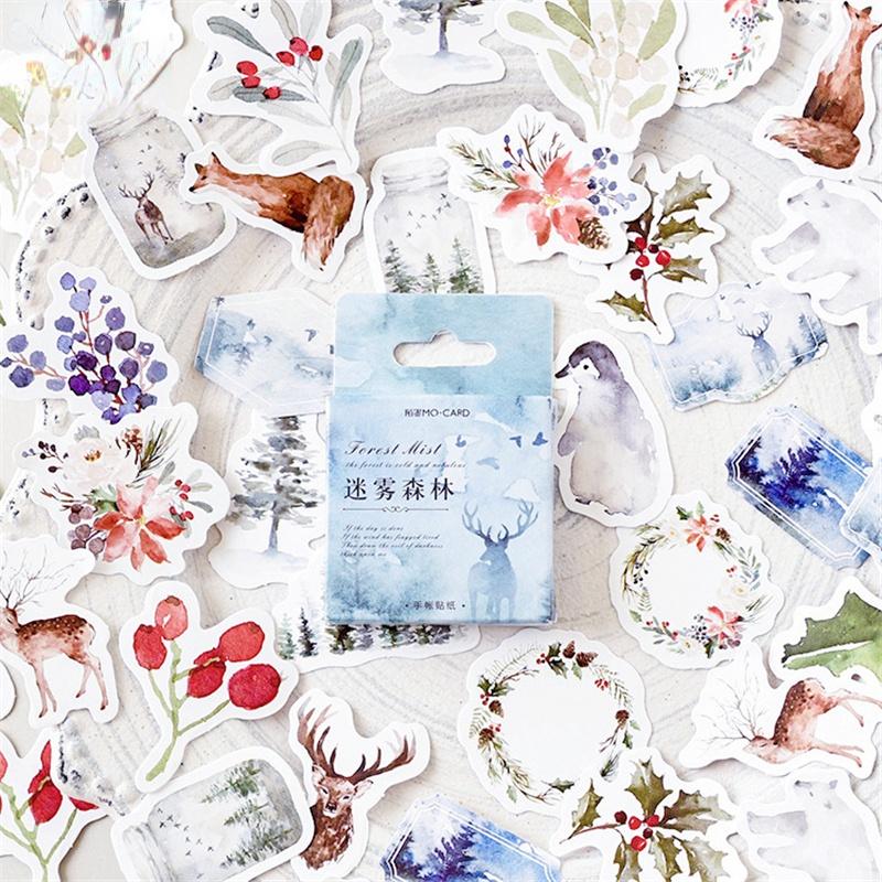 Этикетка с милым котом, кавайный дневник, клейкая бумага ручной работы, японская винтажная коробка, мини-наклейка, канцелярские принадлежности для скрапбукинга