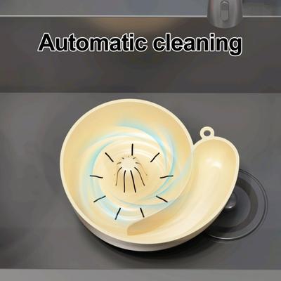 Корзина для слива в форме улитки, корзина для автоматической очистки, тарелка для фруктов, фильтр, многофункциональный кухонный инструмент